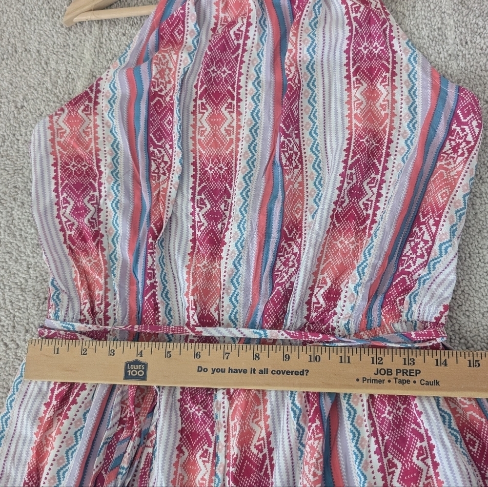 NEW Savanna Jane Women's Plus Size 1X Boho Jumpsuit Playsuit Colorful Halter - Picture 9 of 12